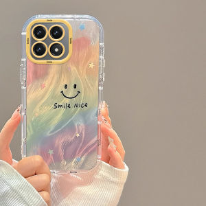 Creative Silicone Phone Case for Redmi K70 pro K60 Champion Edition Full Cover K50 Ultimate Version Feathers Rainbow Smiley K40S pro plus