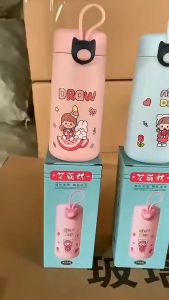 Botol Minum kaca Nice Day 300ML / Botol Kaca Thermos  Botol Minum Kaca BPA FREE