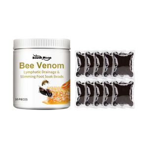 South Moon bee venom soaked foot beads relieve leg discomfort clean foot skin moisturize tighten and beautify the body Bee Venom Foot Bath Gel