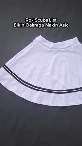 Rok Sporty Wanita Bahan Scuba Premium List Trendy Modis Nyaman Dipakai Sehari-hari Kekinian