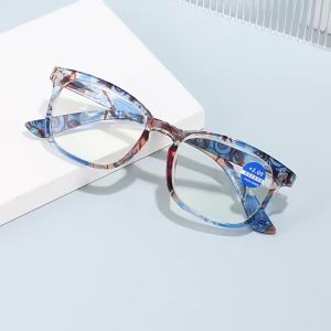 Kính Đọc Sách Chống Ánh Sáng Xanh Dành Cho Nữ Kính Mắt Lão Thị Độ Nét Cao Siêu Nhẹ Kiểu Dáng Hình Chữ Nhật Trong Suốt Có Nhiều Độ Mạnh Khác Nhau