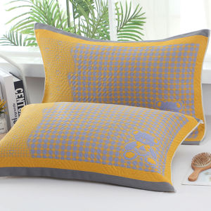 Hemp Pillowcases Absorbent Non-Slip Pair for Home Use Couples Large Size Single Pillowcases Bedding Accessories