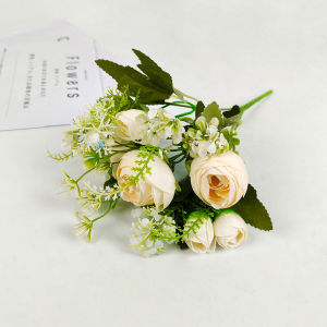 Bunga Peony Delphi Cabang 5 - Bunga Imitasi kain artificial untuk dekorasi kamar dekorasi wedding atau dekorasi pelaminan dekorasi rumah dan dekorasi cafe Import artifisial palsu kain premium termurah