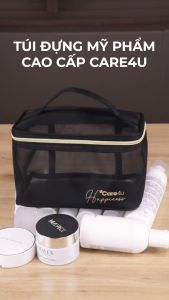 Túi đựng mỹ phẩm cao cấp Care4u 21x12x13 cm