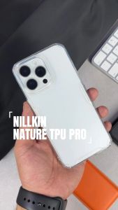 Ốp lưng 14/15 Pro Max Nillkin Nature TPU Pro - Trong suốt - Viền dẻo - Mặt lưng PC cứng chống sốc