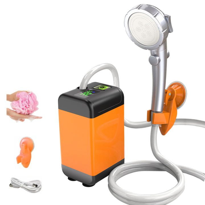 Vòi Tắm Điện Cầm Tay Cắm Trại Với Màn Hình Kỹ Thuật Số, Bơm Nước Ngoài ...