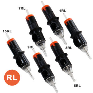 High Quality Tattoo Needles 50PCS Disposable Tattoo Needles RL Permanent Makeup Tattoo Eyebrow Lip Cartridge Needle Tattoo Pen