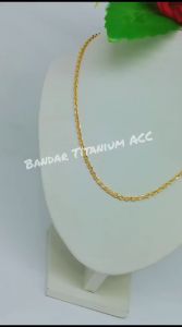 KALUNG TITANIUM RANTAI NURI MEDAN PERHIASAN STYLE WANITA DEWASA (COD)