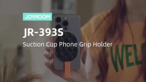 JOYROOM Magnetic Suction Cup Phone Mount Silicone Octo Cup Buddy Phone Case Grip Stand  Suction Mount Phone Holder for Shower/Mirror  CreatorHands-Free Selfies/Call/Meeting(Black)