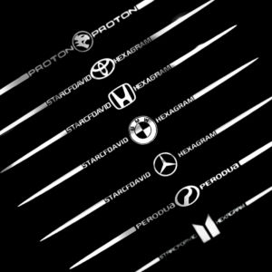 [ รถทุกประเภท]สติกเกอร์ติดรถ สติ๊กเกอร์สะท้อนแสง Toyota สติกเกอร์โลโก้ สติ๊กเกอร์สท้อนแสง สติกเกอร์เลเซอร์สะท้อนแสง1ชิ้นสติกเกอร์โลโก้รถยนต์สติกเกอร์ตกแต่งรถยนต์ฮอนด้าโตโยต้าโปรตอน สติ๊กเกอร์ เท่ๆ Honda สติ๊กเกอร์ซิ่ง สติ๊กเกอร์ติดรถยนต์ Ford Isuzu MG KIA