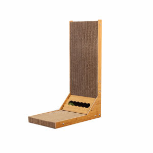 ประเภท L แผ่นลับเล็บแมว ที่ลับเล็บ มาพร้อมลูกบอลกระดิ่ง ของเล่นแมว กระดาษลับเล็บแมว