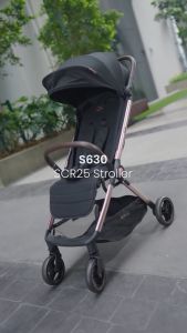 Sweet Cherry SCR Series Auto-Fold SCR25 Stroller Gold/ Rose Gold Designed for Both Comfort and Luxury (S630)
