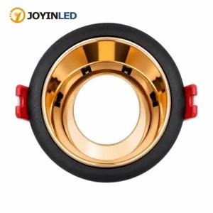 JOYINLED GU10 MR16 Downlight Frame 63mm Cutout Recessed Spotlight Holder Round Ceiling Lamp Fixture Trim Ring 1/10PCS Black Gold