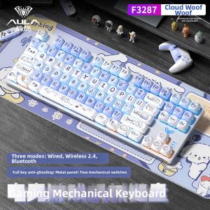 AULA | Wireless Mechanical Keyboard Set Gaming Office Dual-use