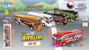 MAINAN VIRAL MOBIL BUS BASURI TELOLET FULL MUSIK DAN LAMPU MAINAN BUS MUSIK