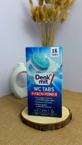 Viên Thả Bồn Cầu Denkmit WC TABS Đức Hộp 16 Viên Khử Mùi Làm Sạch Toilet