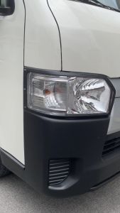 SURE FIT HIACE Old Face Headlight cover matte BLACK