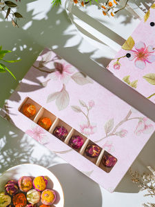 Dragon Ball Flower Tea Series Gift Box 18 Pure Flower Jasmine Rose Jasmine Lotus Peony Tea Balls Herbal Infusion Wellness Tea