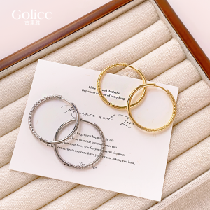 Hoa Tai Vòng Tròn Lớn Thanh Lịch Cho Nữ Trang Sức Thời Trang Hợp Kim Mạ Vàng Mạ Bạc Trang Trí Tai Trang Sức Phụ Kiện