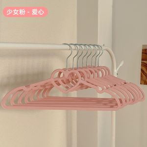 No-Trace Anti-Slip Velvet Clothes Hanger for Home Use Student Dormitory Use Clothes Drying Rack Shoulder Angle Protection