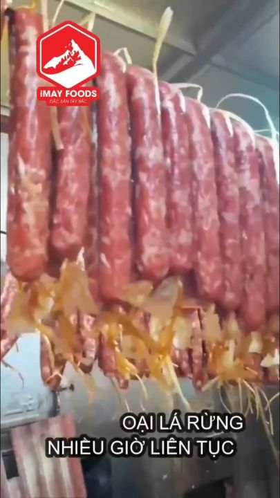 Lạp xưởng gác bếp Tây Bắc [Tặng Hạt Dổi], lạp sườn hun khói thơm ngon chuẩn vị miền núi Tây Bắc, đảm bảo an toàn VSTP