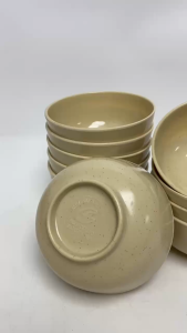 Set 10 Chén Ăn Cơm Nhựa Meka Cao Cấp Bát Cơm Phíp Sâu Lòng Bền Đẹp Chén Nhựa Đựng Cơm Canh Thức Ăn Gia Đình