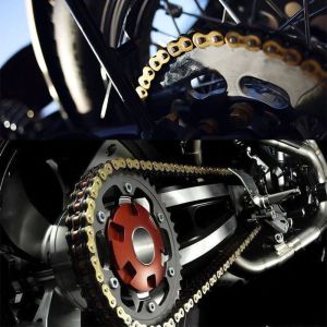 🚀【Original + 24 hours delivery】🔥Universal Motorcycle Chain Oil Seal Golden Chain DID Oring 520 Chains 120 Links for ATV Off Road Racing Motorcycles