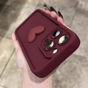 Luxury Cute 3D Love Heart Silicone Phone Case For iPhone 17 Air 16 15 13 12 11 14 Pro Max XR 16 Plus Shockproof Candy Back Cover