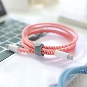 Joyee Bảo vệ cáp 1.4m (Cable Protector) cho cáp sạc điện thoại di động dây tai nghe TPU Ring Grip