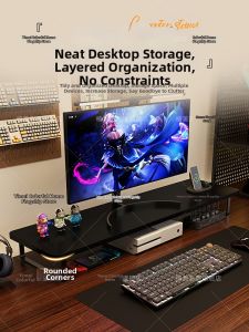 Walnut Desktop Elevator & Storage Rack