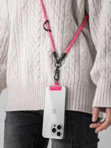 Sanlinba สายรัดโทรศัพท์มือถือแบบหนาบาง พร้อมแผ่นรอง ป้องกันการสูญหาย สายรัดแบบยืดหยุ่นได้หลากหลาย ทนทาน สำหรับทั้งชายและหญิง