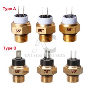 M16 Motorcycle Radiator Thermostat Switch 65 75 80 85°C High Temp Brass Cooling Fan Kit Universal Fit Durable Engine Protection