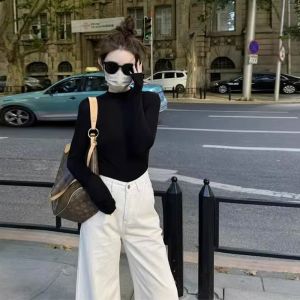 HUOLISI | Elegant Slim Fit Half-High Collar T-Shirt