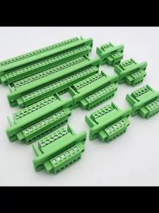 JCD | Bộ 15EDGWC-3.81 Khối Cổng Kết Nối Xuyên Tường - Không Cần Hàn Với Bảng Điều Khiển Cố Định Cái Và Đực Và Tai Cổng Kết Nối Dùng Cho Nguồn DC