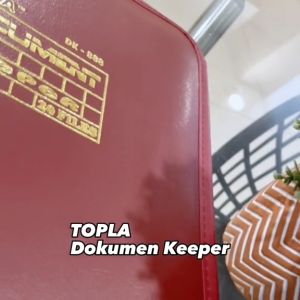Topla Map Dokumen Keeper isi 20 40 60  Lembar / Map Dokumen Resleting F4 Akta Tanah Ijazah Sertifikat F4