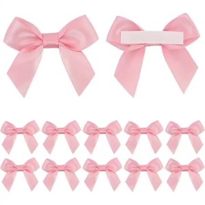 2 Inch Self Adhesive Satin Bows 30Pcs Glue On Ribbon Bowknot DIY Craft Wedding Birthday Baby Shower Gift Wrapping Decoration