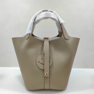 GUANGMANZHI | Trendy Two-toned Leather Bucket Bag