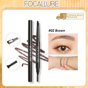 FOCALLURE 3 Colors Waterproof Long-Lasting Eyebrow Pencil Brow Gel Makeup Double end Eyebrow Pencil Eyeliner Eyebrow Cosmetics