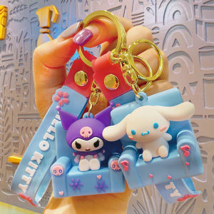 Cute Cartoon Keychains for Girls Backpack Decorations Car Keychains Pendant Fashionable Creative Gift Keyring PVC Material