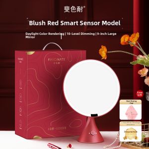 ASCINATE | Smart LED Makeup Mirror for Vanity Desk Red Wedding Gift