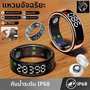 ใหม่ R13 แหวนสมาร์ทผู้ชายผู้หญิงจอแสดงผลท่าทางเลื่อนวิดีโอสมาร์ทริงกันน้ำอัตราการเต้นของหัวใจการนอนหลับสุขภาพแหวน 2025