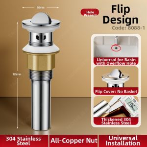 TAOSHI | Stainless Steel 304 Sink Drain Kit with Anti-Odor Trap