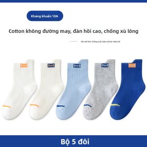 Tất dài trẻ em MiiOW vải cotton kháng khuẩn thoải mái