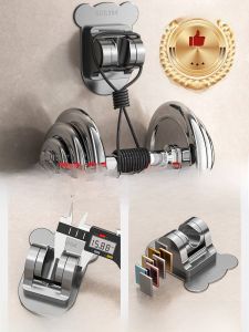 No Drilling Shower Head Holder Bathroom Shower Spray Bracket Adjustable Lotus Head Fixed Base Stand Accessories Ats-725