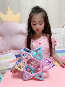Romboss 103PCS Magnetic Toys for Kids Toddlers Magnetic Tiles Magnetic Castle Blocks Building Sets