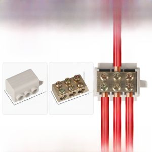 High Power Quick Wiring T-Type Branch Connector European Wiring Method One in Two out Four out Wire Splitter Terminal Connector