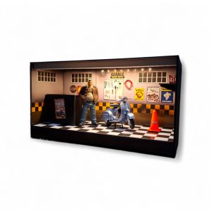 Diorama Garasi diecast motor skala 1:18