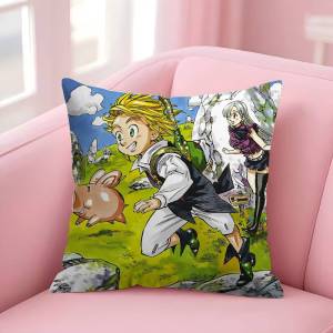 KAYOU | Anime The S-Seven Deadly Sins Pillow Case Fashion Square Pillowcase Bedroom Sofa Room Ins Decoration Leisure