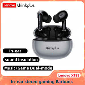 Lenovo | Lenovo Thinkplus XT88 in Ear Bluetooth Earphones with Dual Microphones Stereo Noise Reduction Bass HIFI Touch Earphones