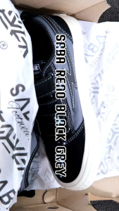 SABA Reno Black Grey - Sepatu Sneakers Casual Pria Wanita 100% Original - RN 18